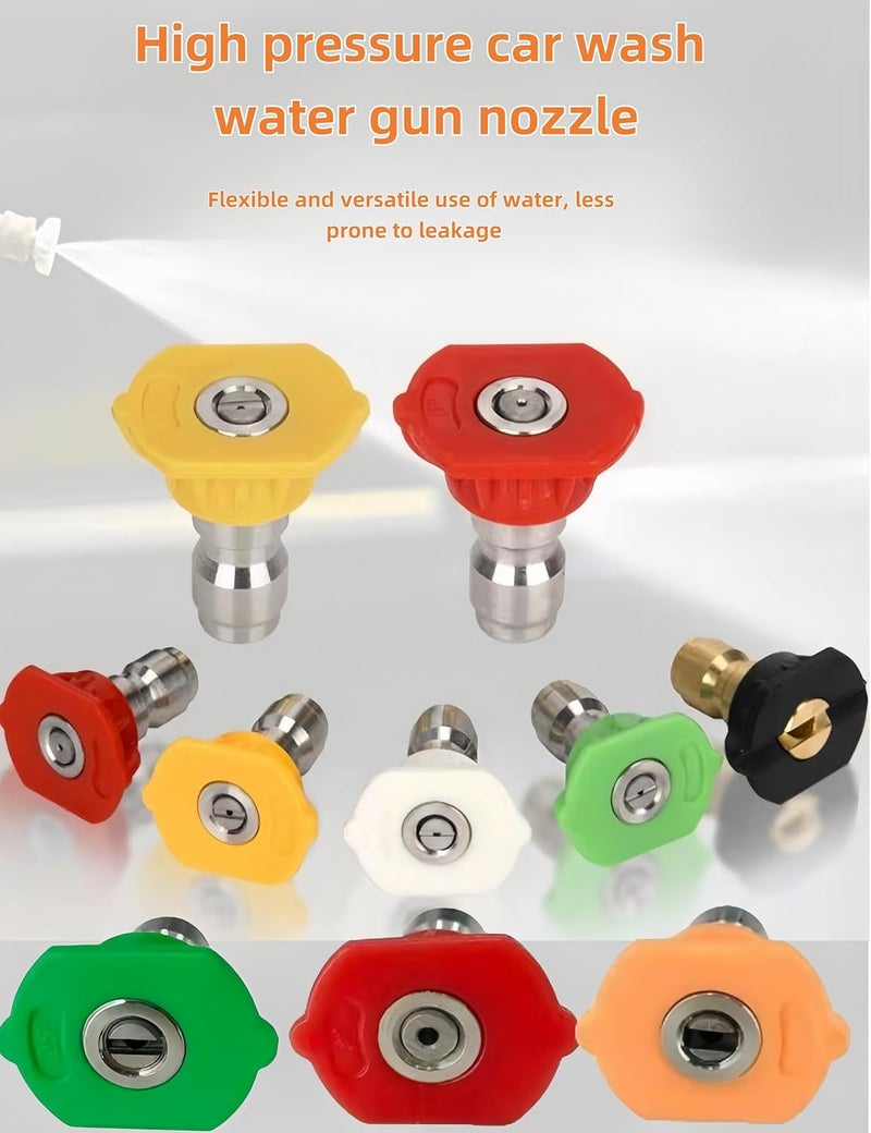 uvbws 7 Pack Daily Pressure Washer Tips, 40 Degree White Power Washer Nozzle Tips 1/4 Inch Quick Connect, 4000 PSI High-Pressure for Home and Outdoor Cleaning (White) - Image 2